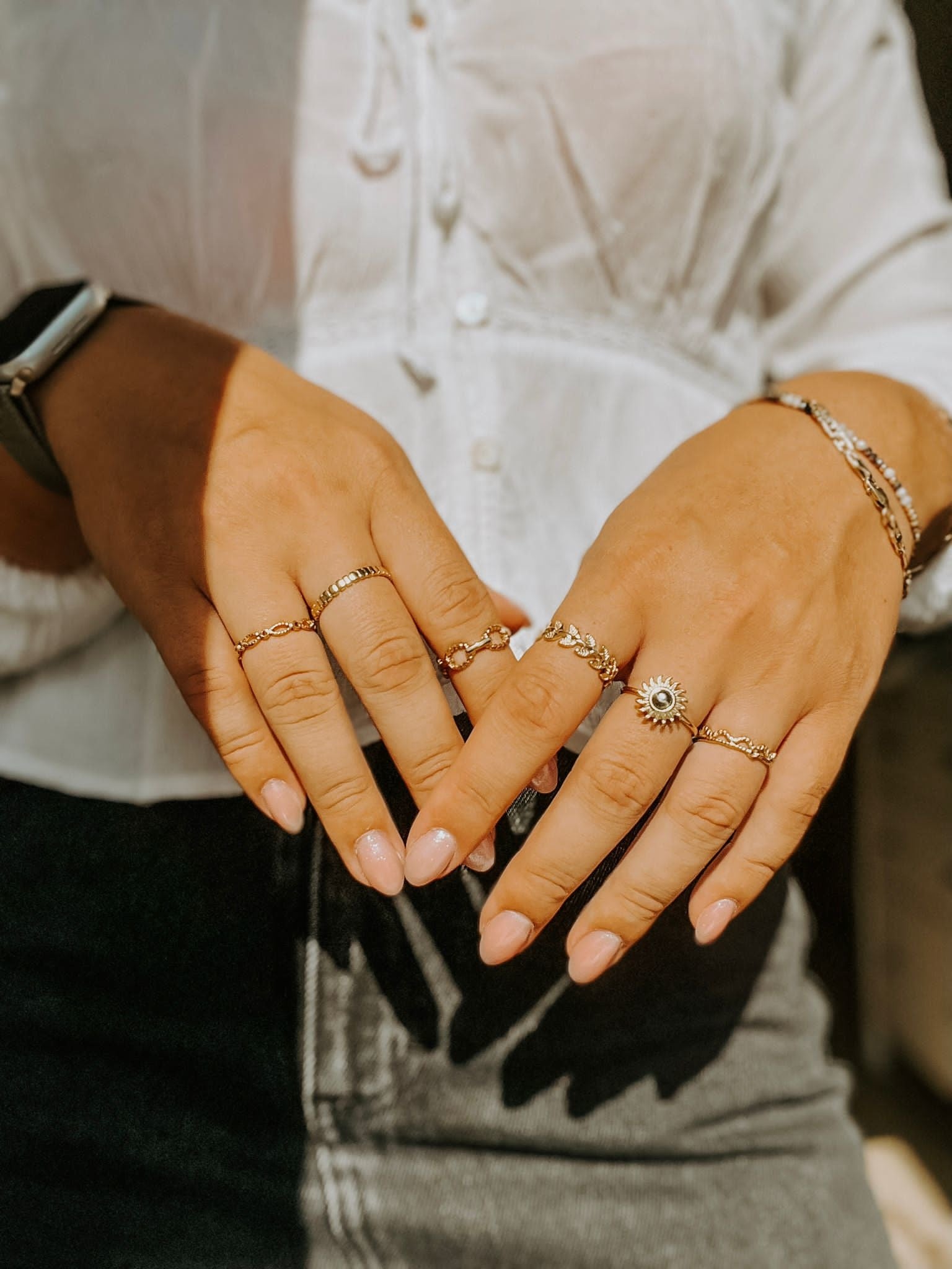 Sunshine - Ring - Stainless Steel - Adjustable