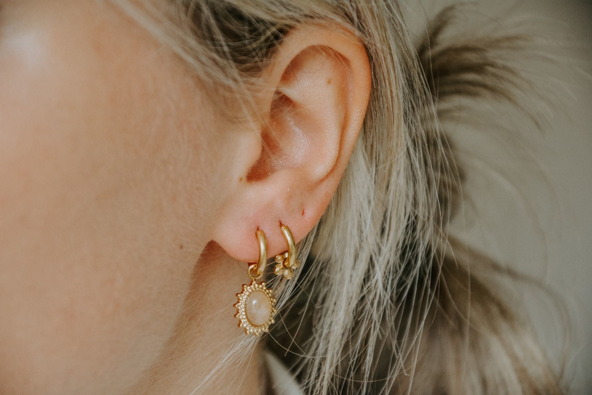 Mini flower - Earrings - Stainless Steel