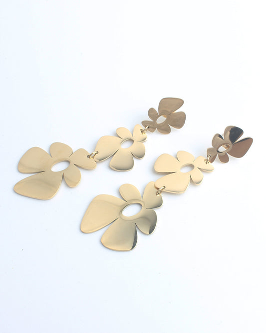 Flowers, Flowers, Flowers - Earrings - Stainless Steel