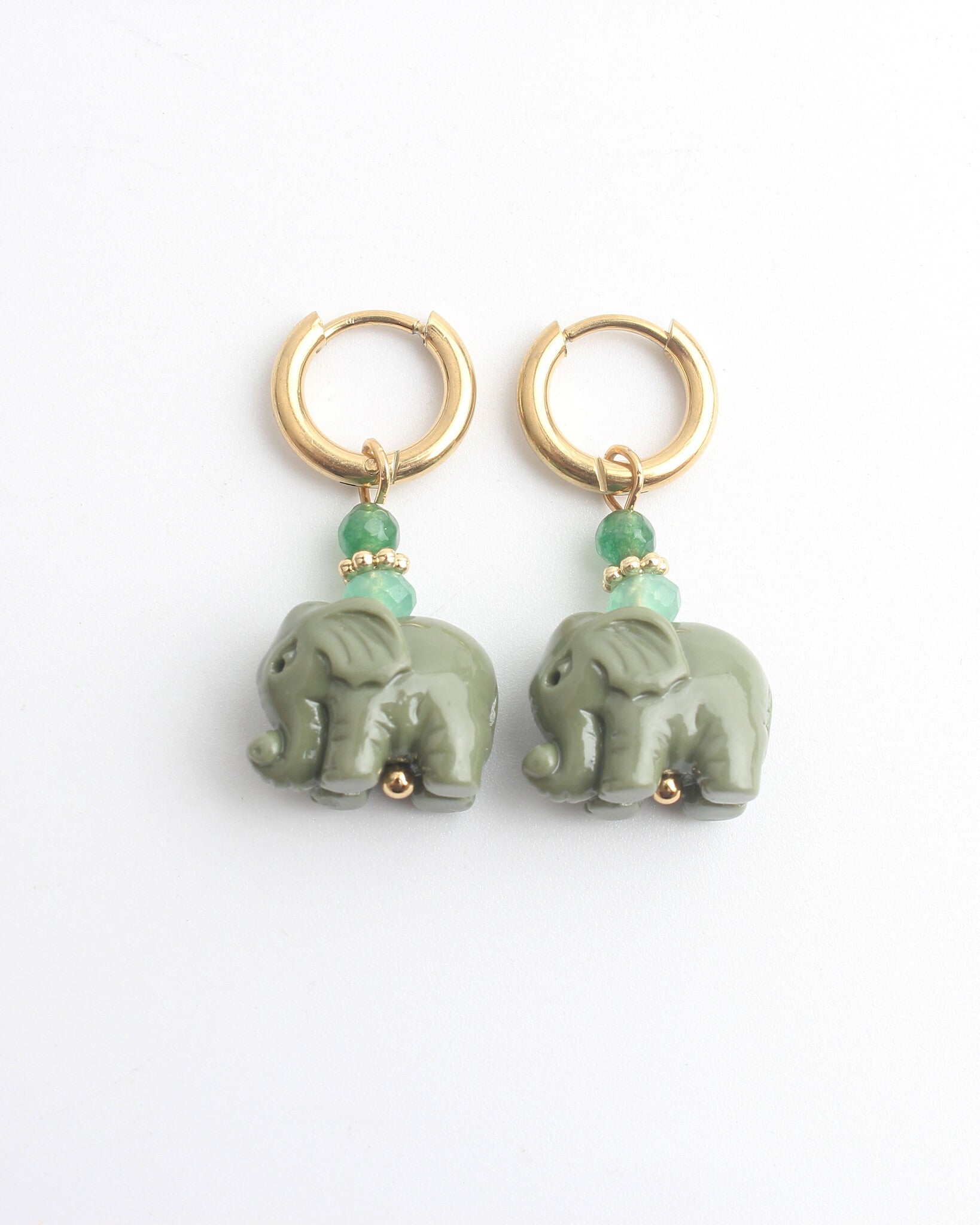 Elephant - Earrings - Stainless Steel