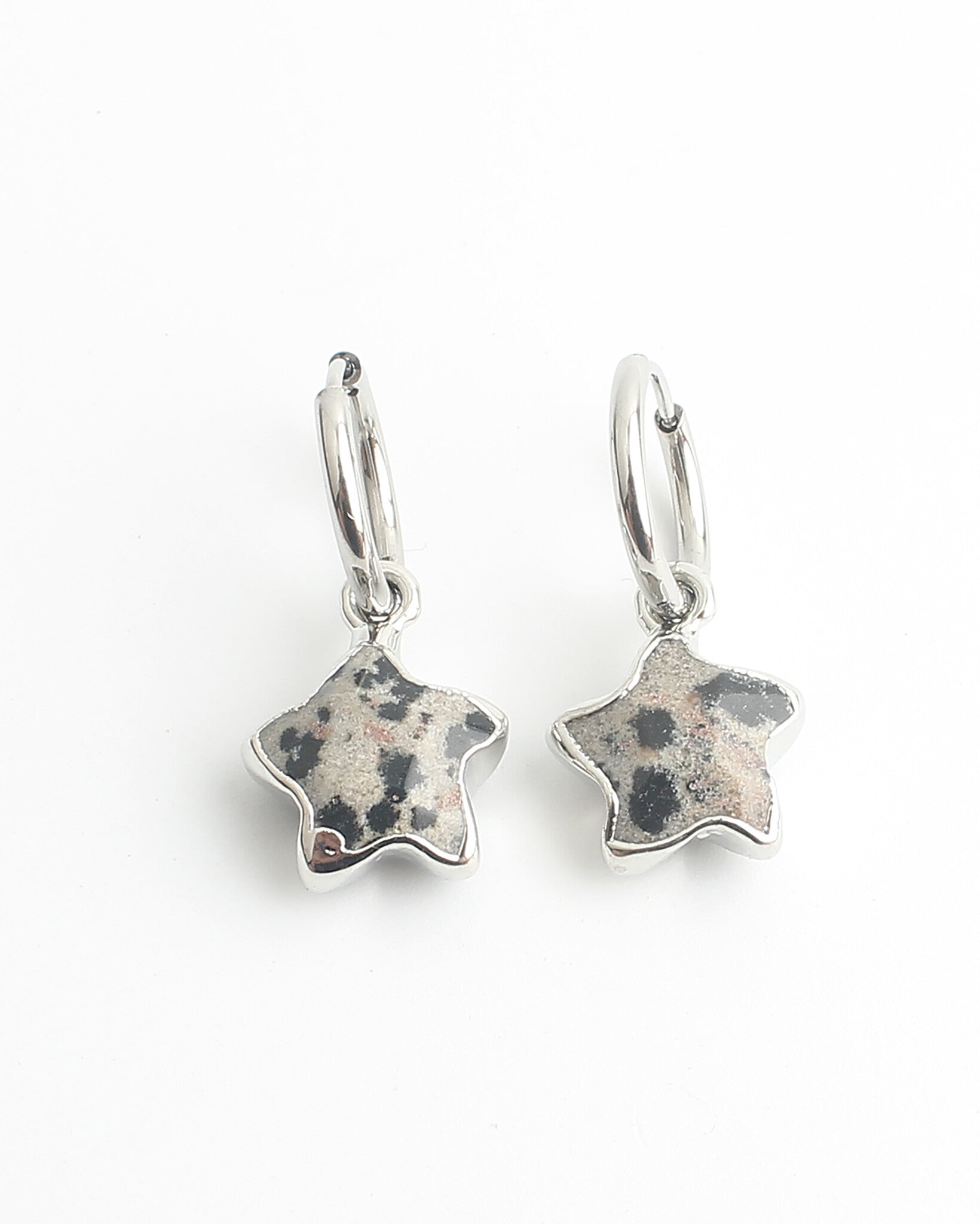 Starry - Earrings - Natural Stone - Stainless Steel