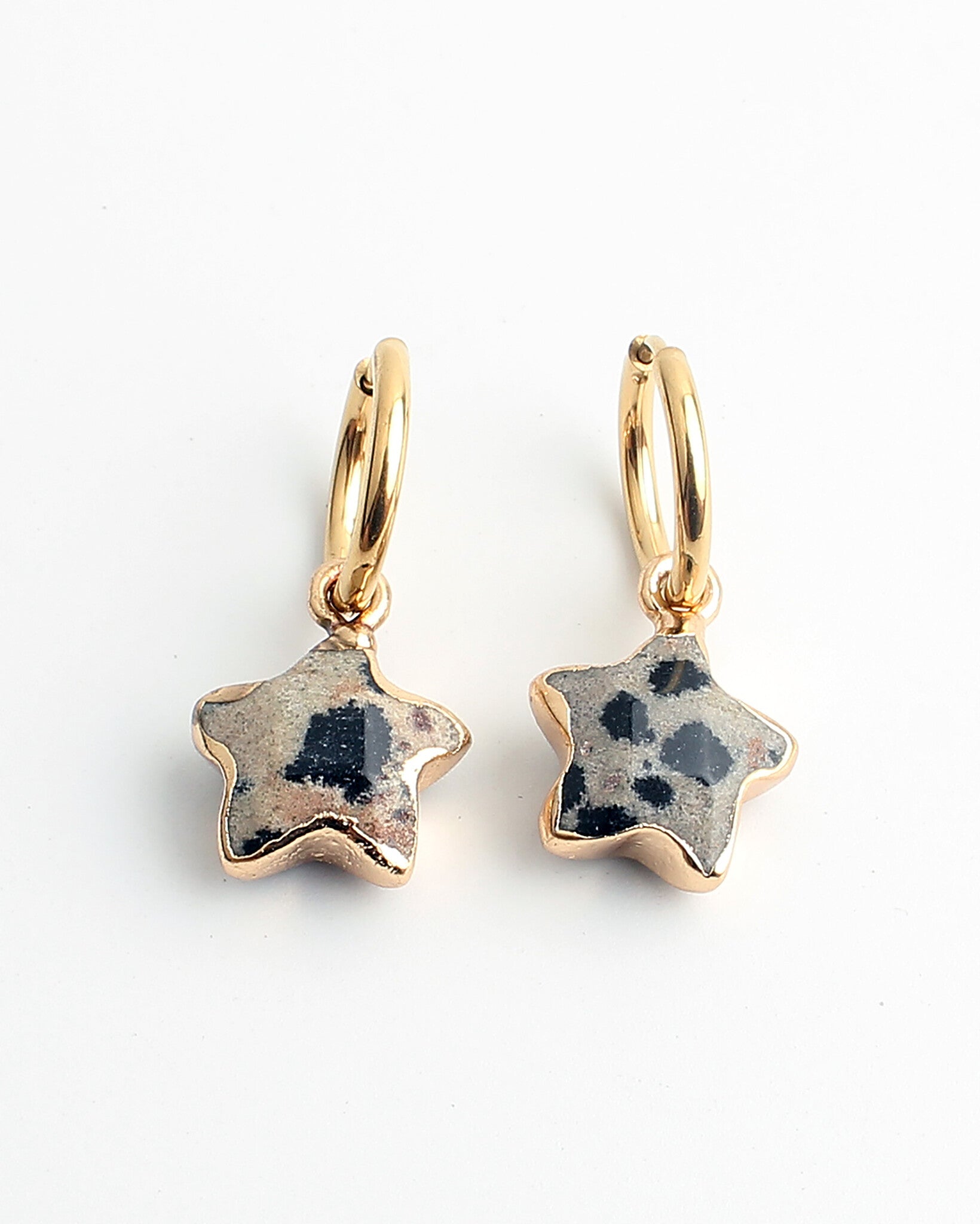 Starry - Earrings - Natural Stone - Stainless Steel