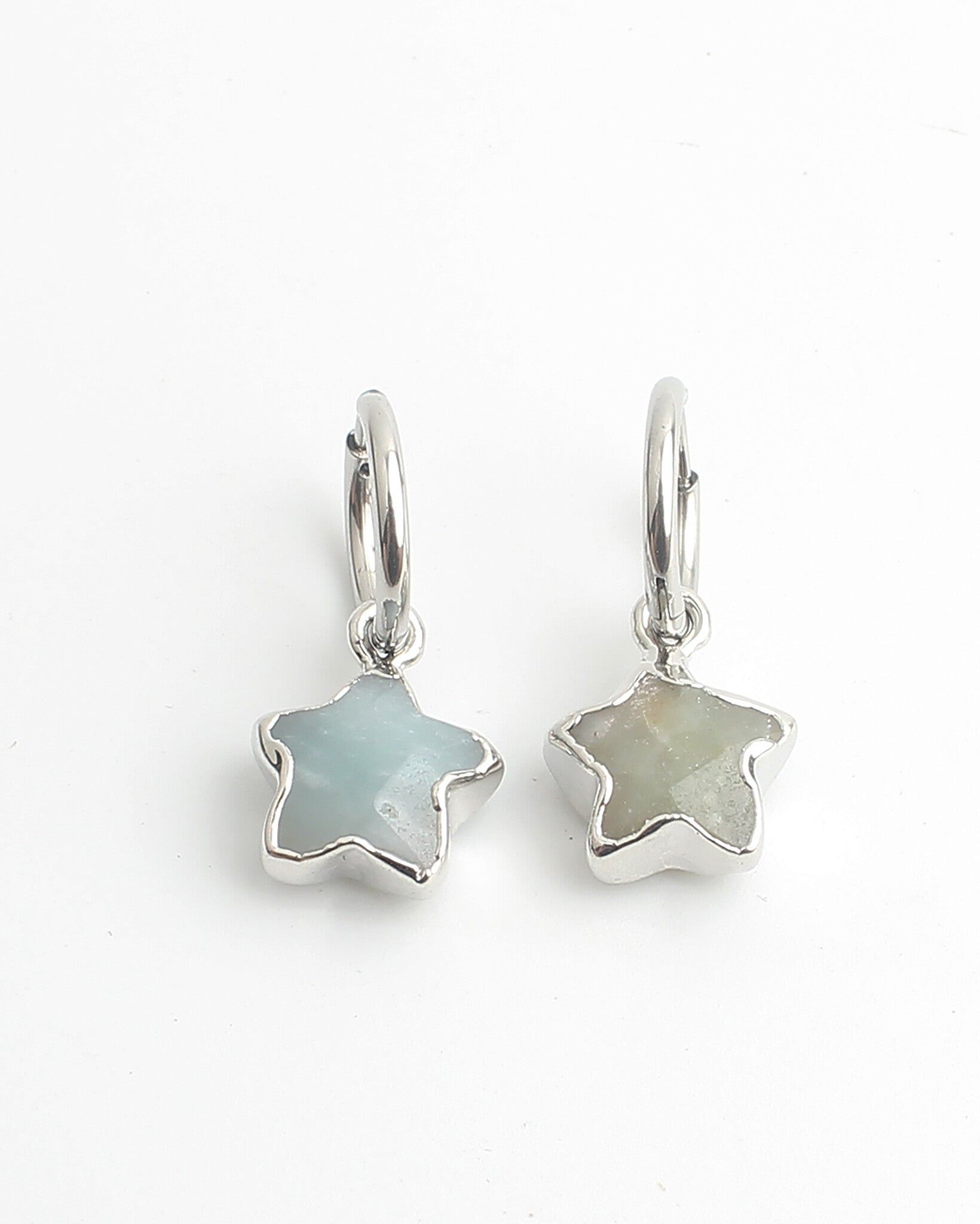 Starry - Earrings - Natural Stone - Stainless Steel