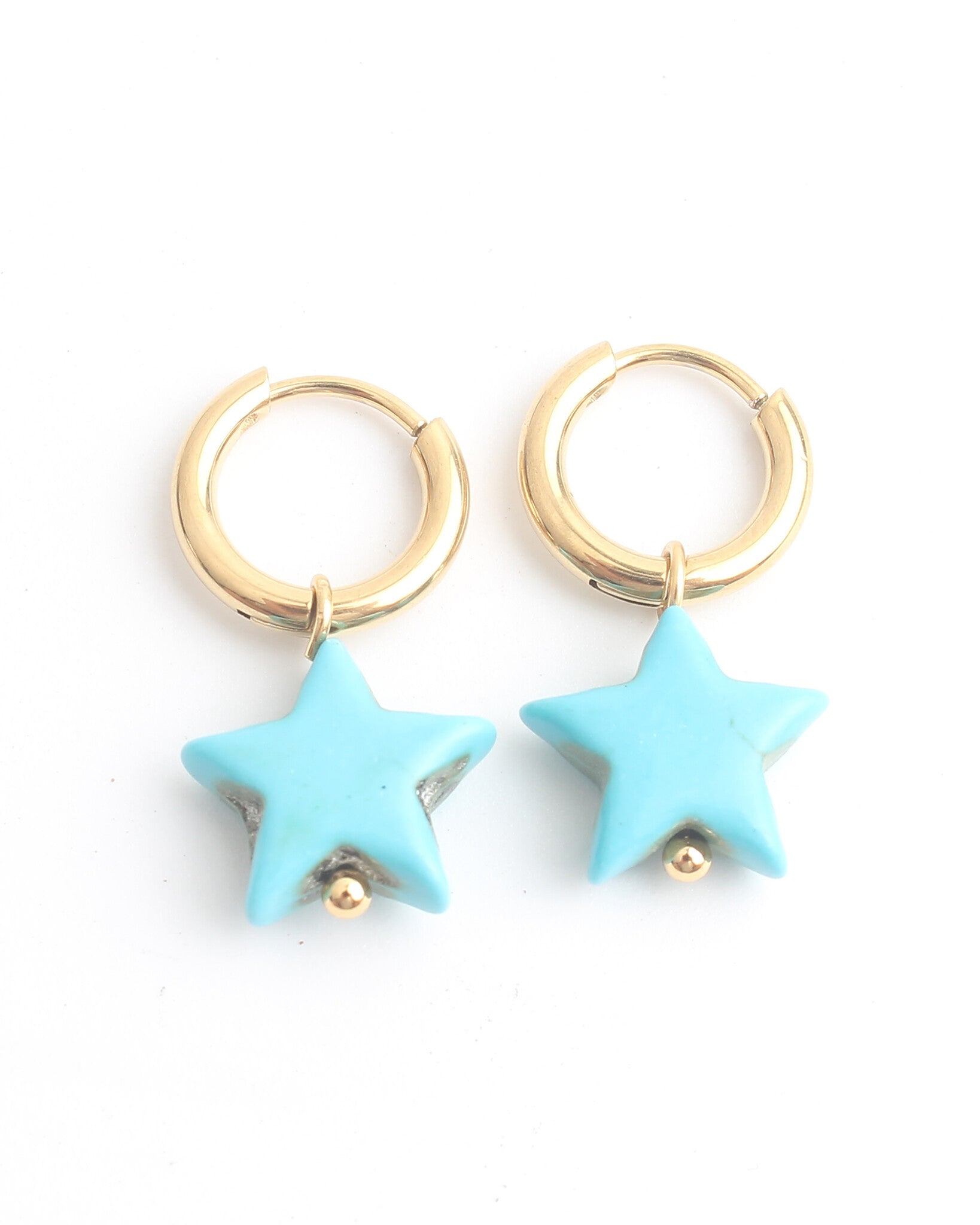 Bright Star - Earrings - Stainless Steel