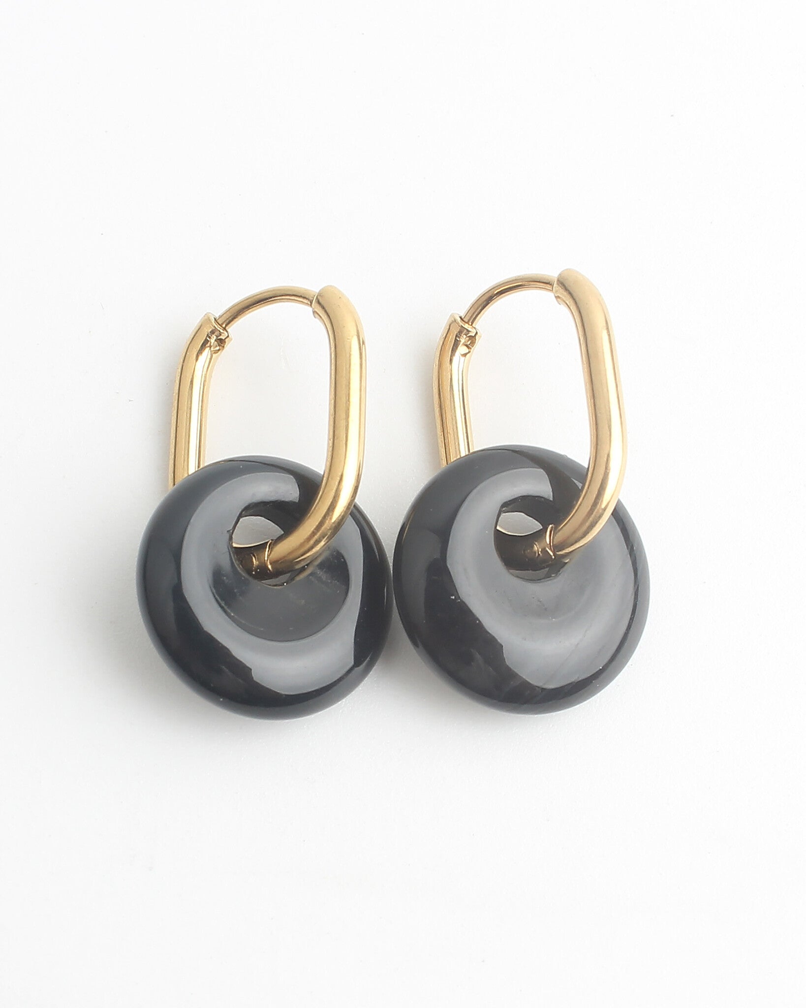 Tiny Tirza - Earrings - Natural Stone - Stainless Steel