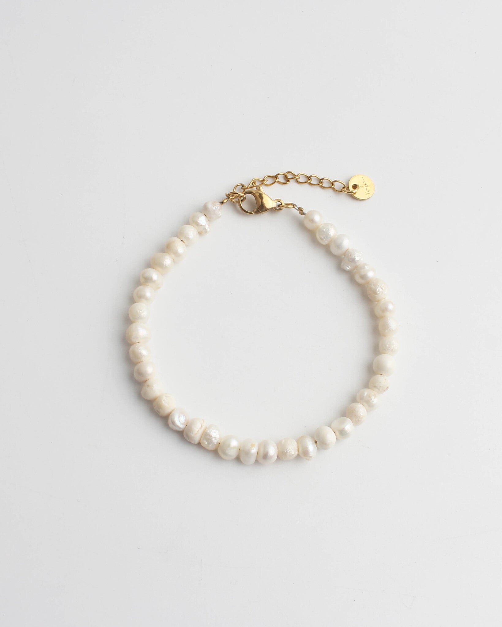 100% Real Fresh Water Pearl - Bracelet - Stainless Steel