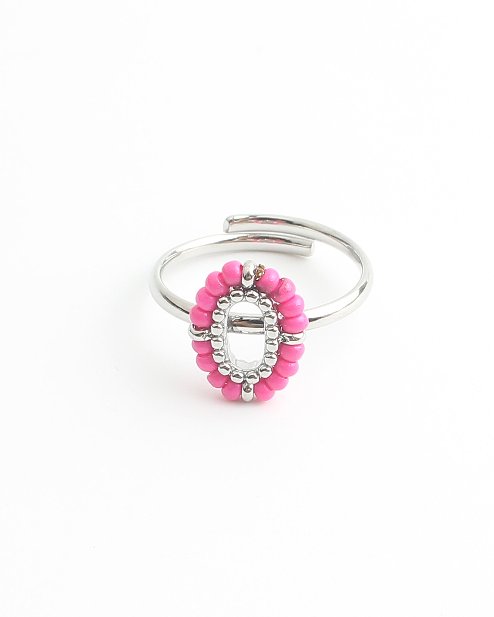 Amity - Ring Pink - Stainless Steel - Adjustable