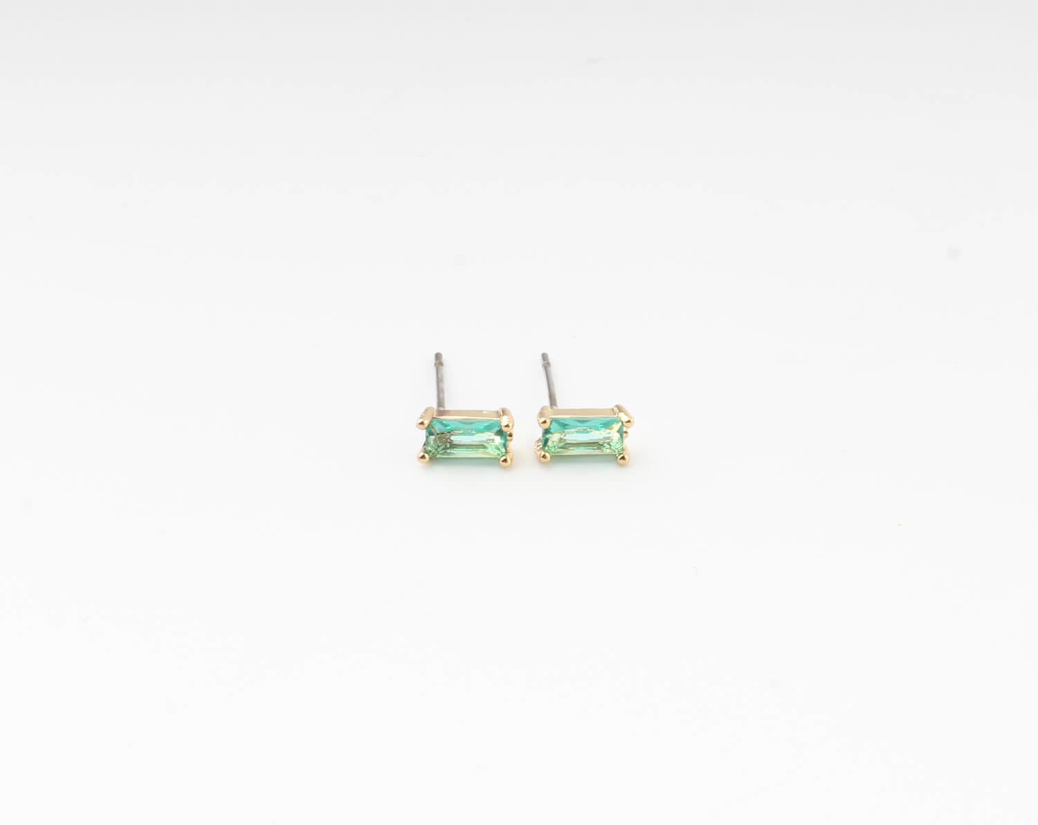 Diamond - Studs - Earrings - Plated