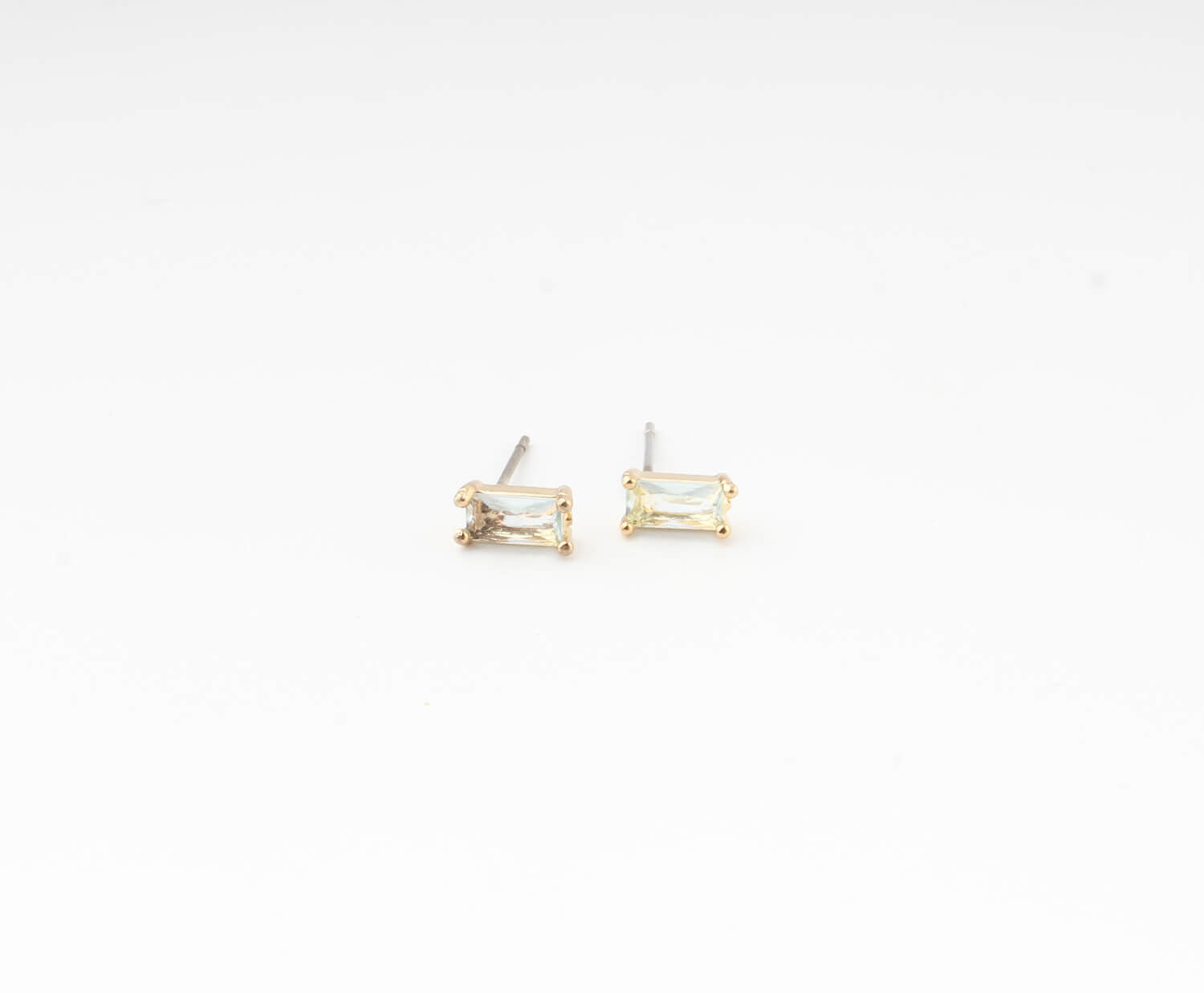 Diamond - Studs - Earrings - Plated