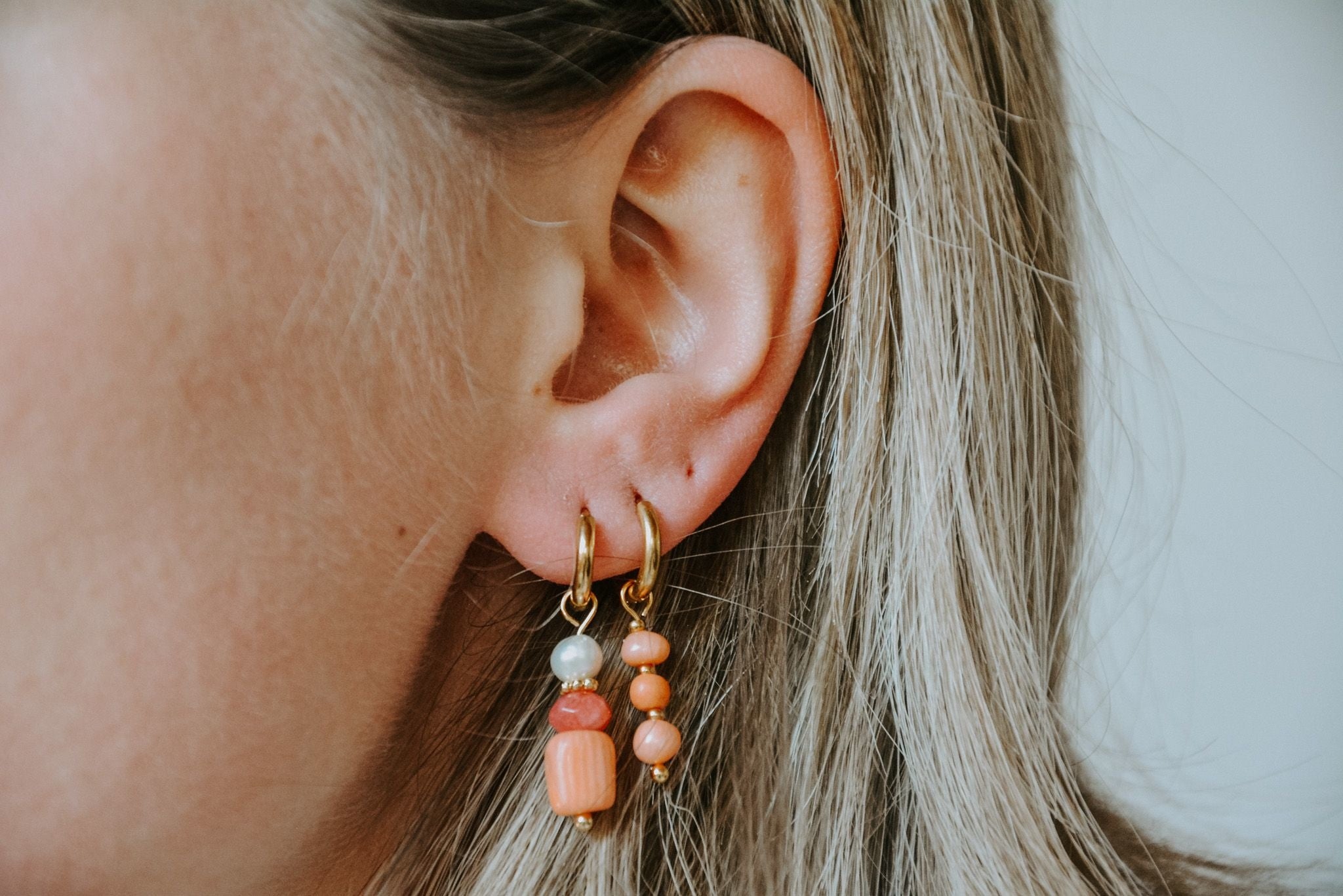 Coral Earrings - Earrings - Stainless Steel