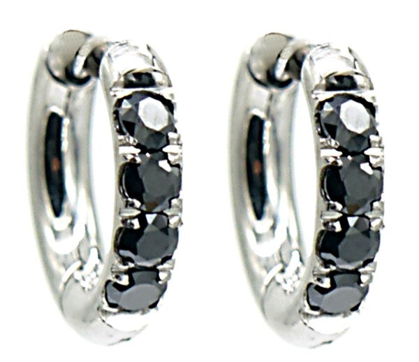 Rhinestone - Earrings - Stainless Steel