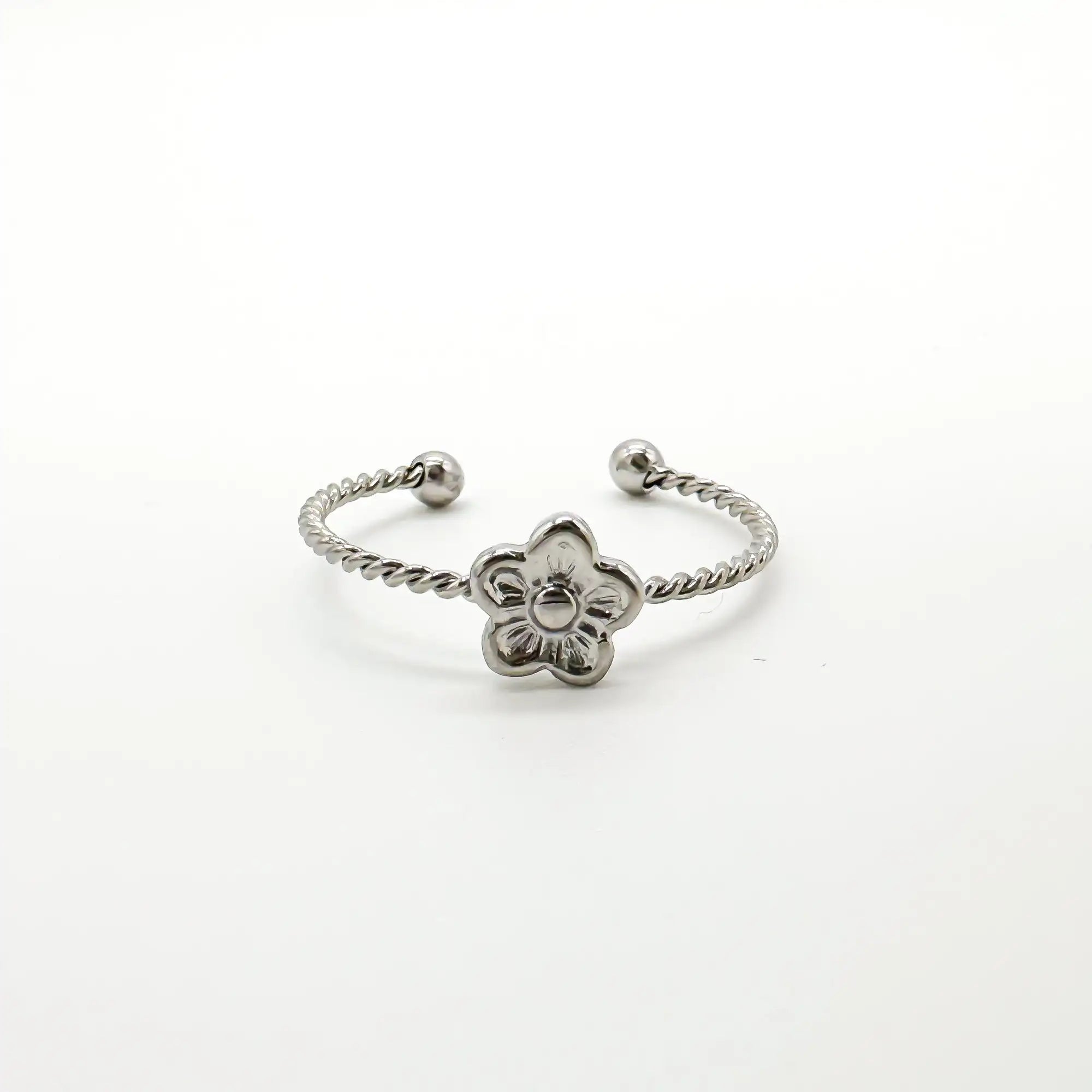 Daisy Twist - Ring - Stainless Steel - Adjustable