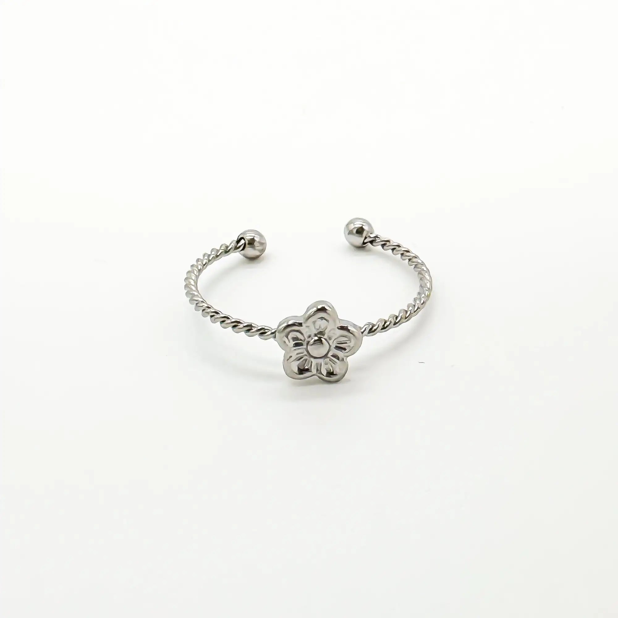 Daisy Twist - Ring - Stainless Steel - Adjustable