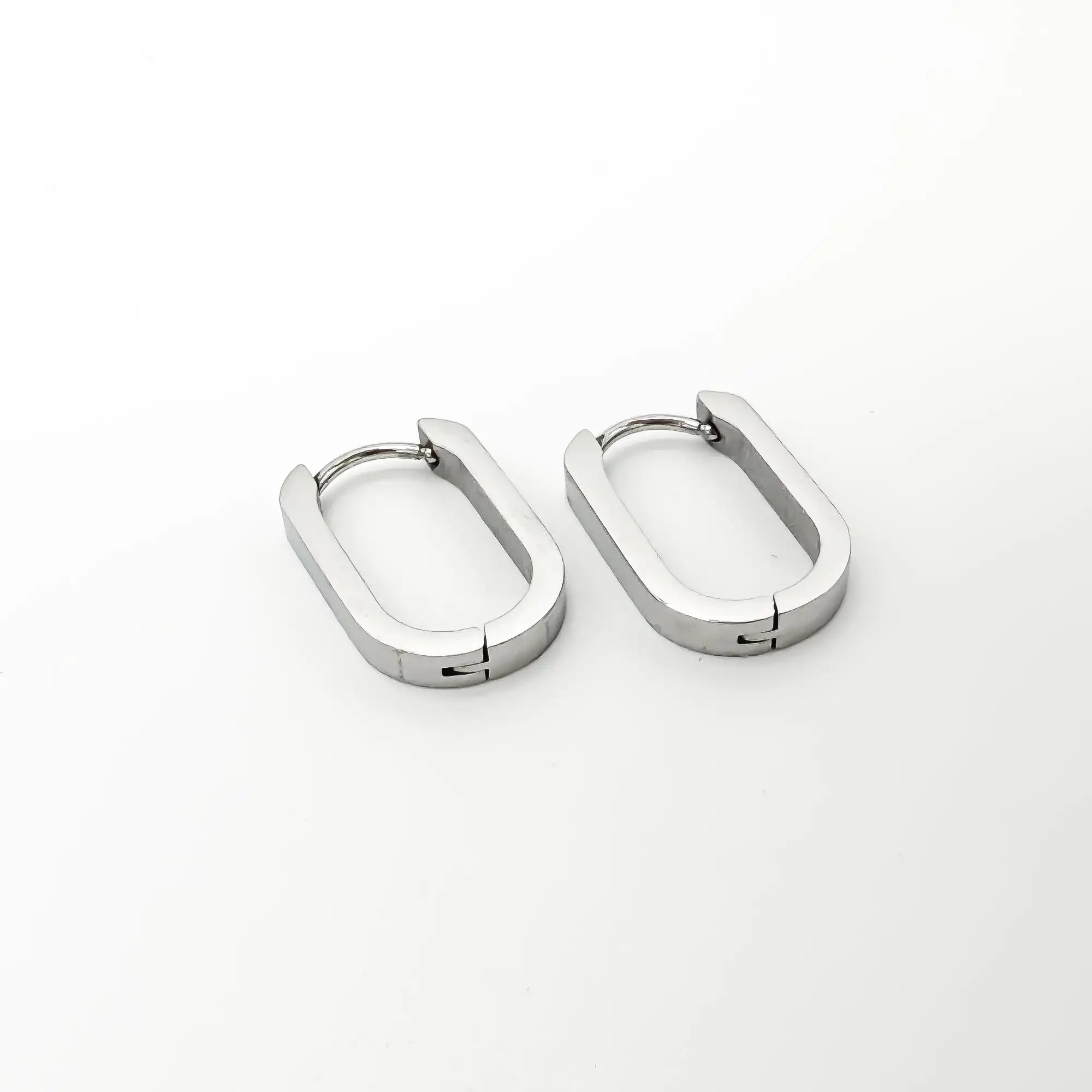 Thick Square - Earrings - Stainless Steel