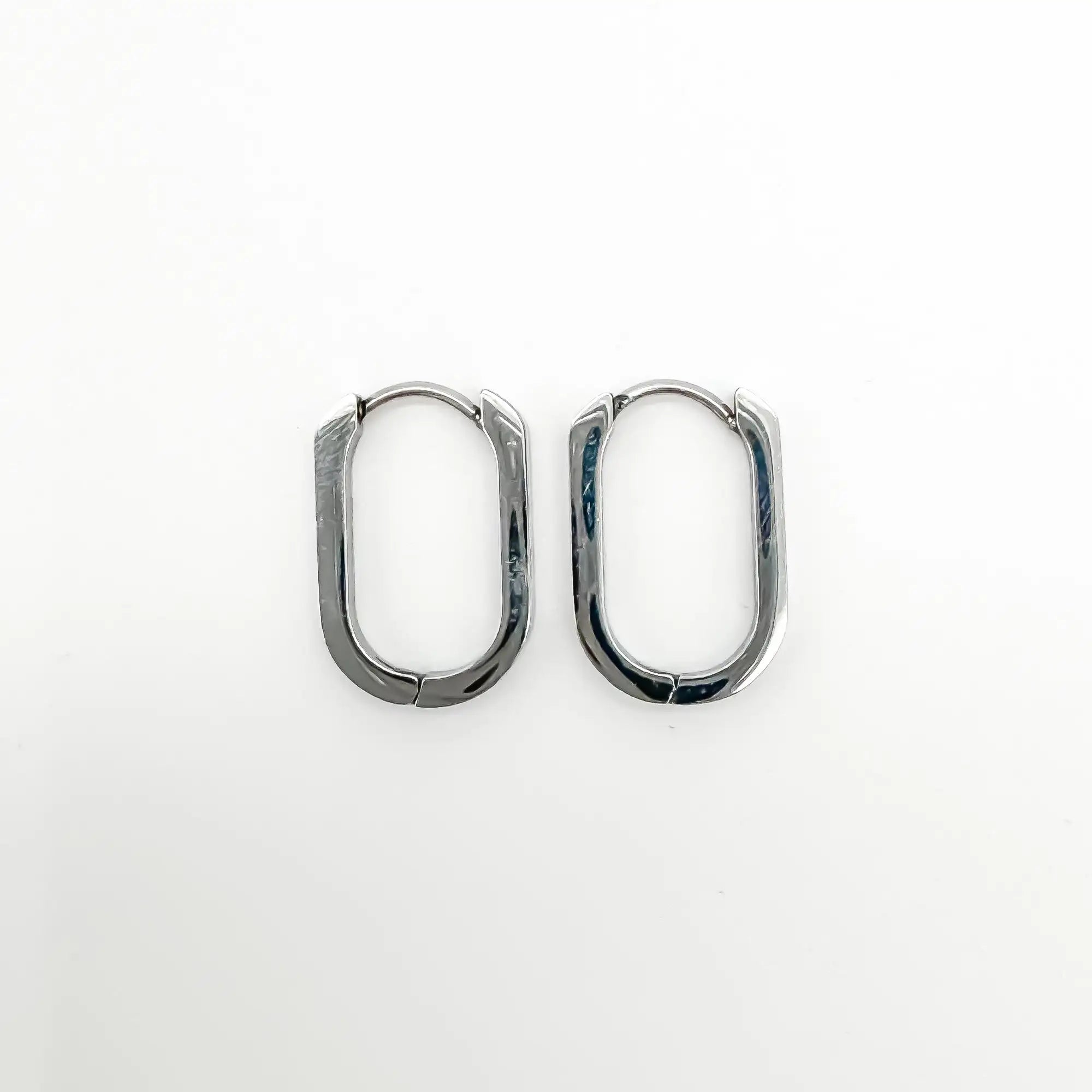 Thick Square - Earrings - Stainless Steel