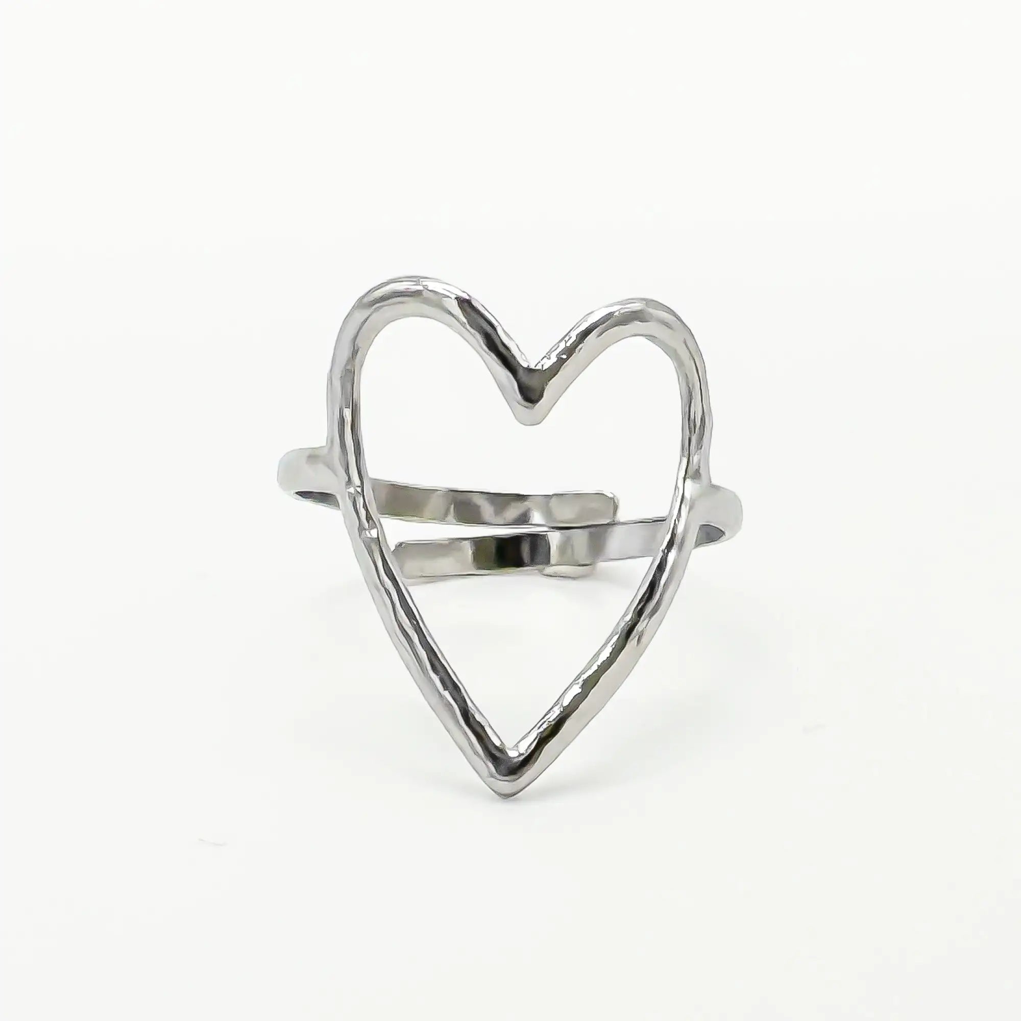 Amoureux - Ring - Stainless Steel - Adjustable