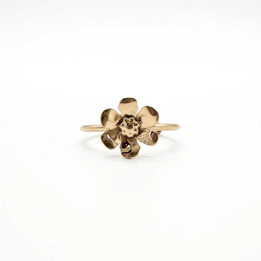 Kae Flower - Ring - Stainless Steel - Adjustable