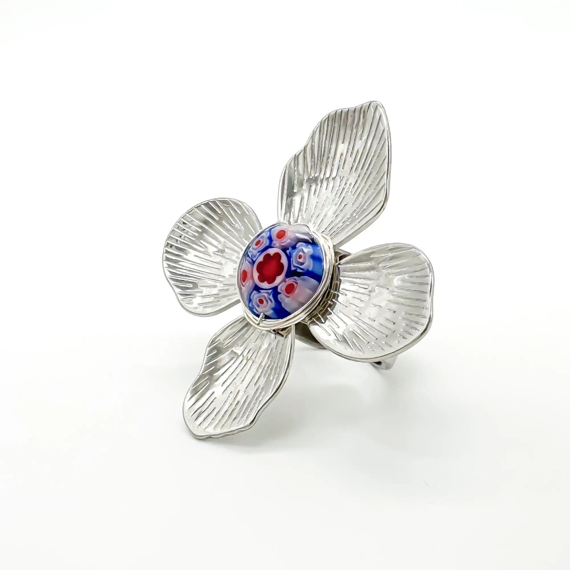 Mega Flower - Ring - Stainless Steel - Adjustable