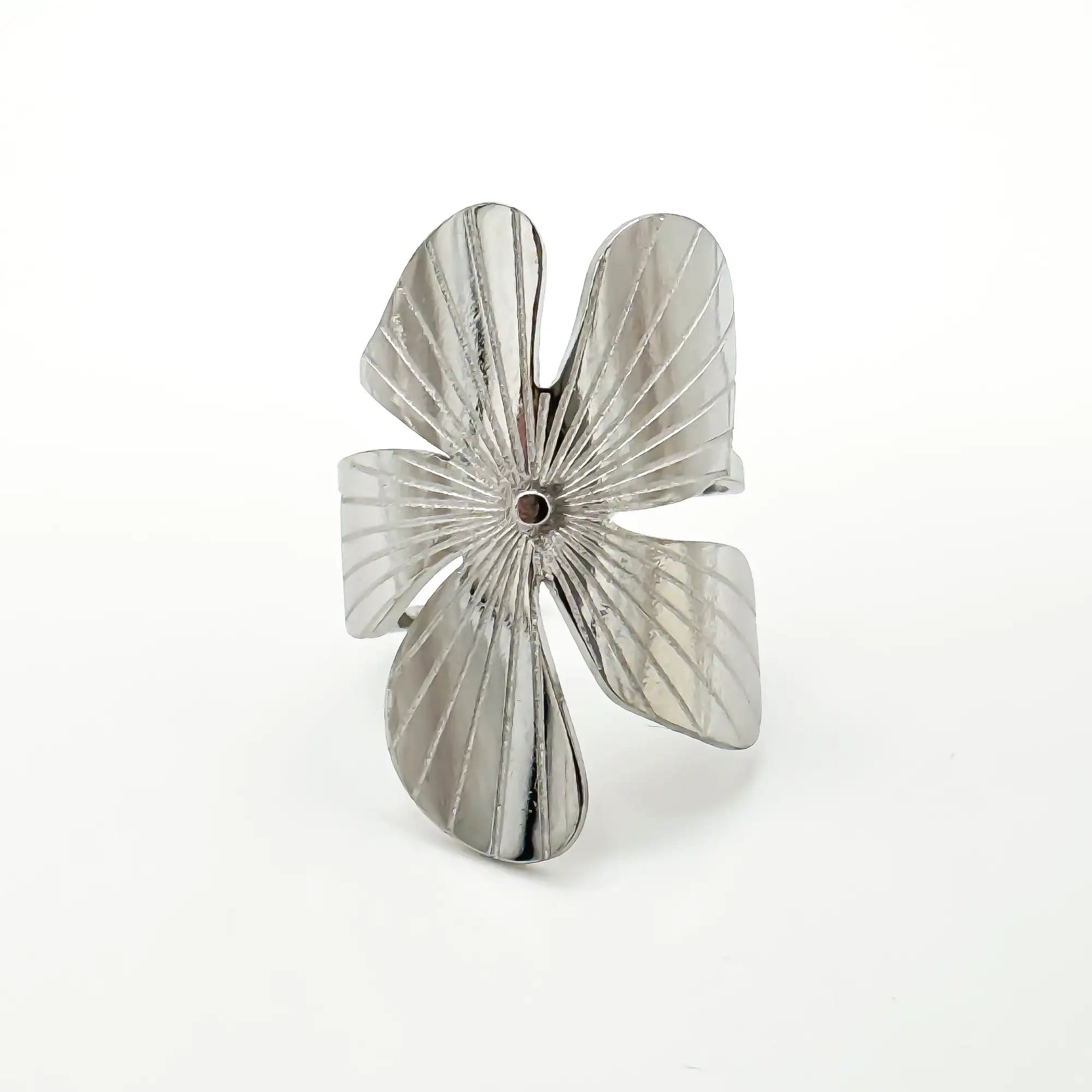 Wild Flower - Ring - Stainless Steel - Adjustable