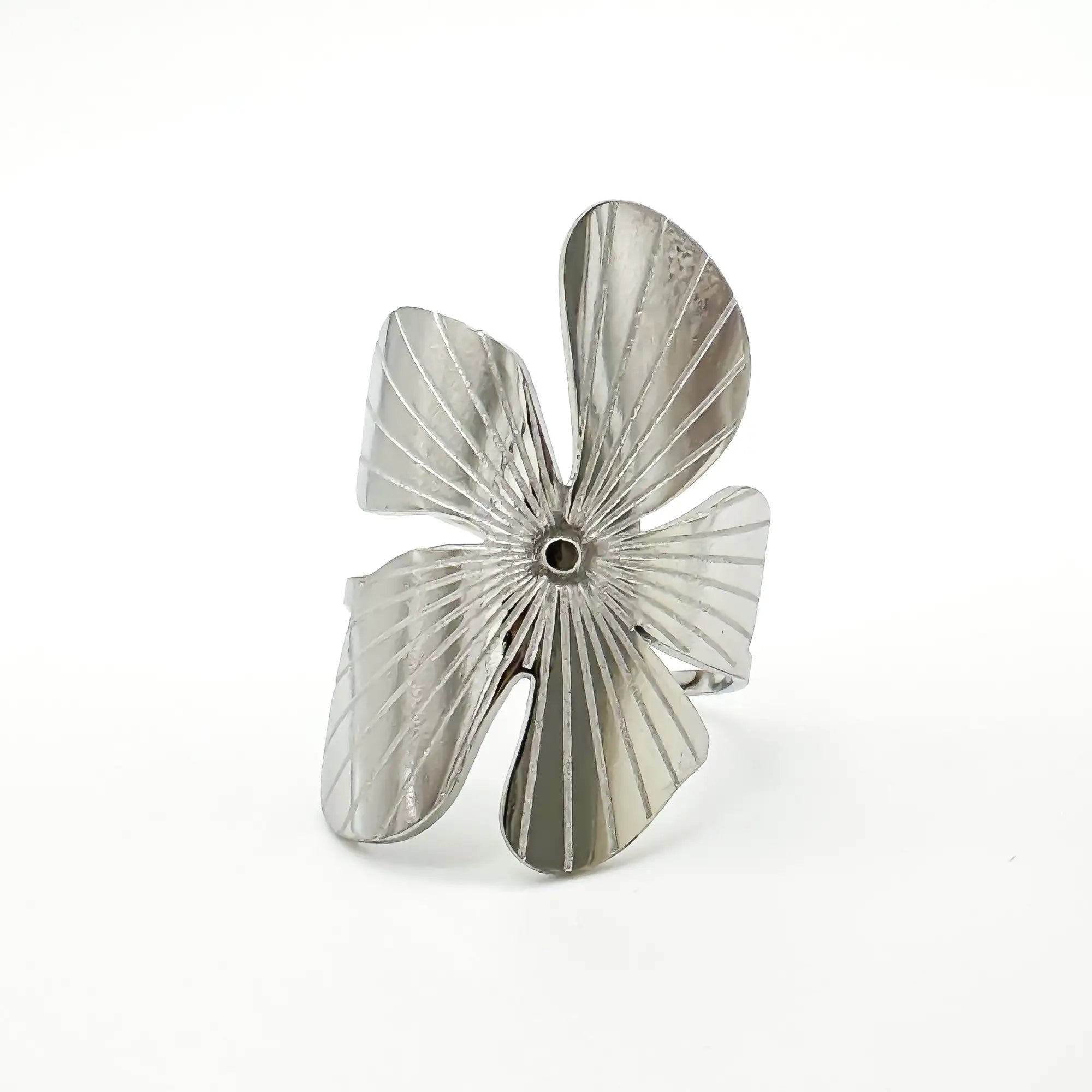 Wild Flower - Ring - Stainless Steel - Adjustable