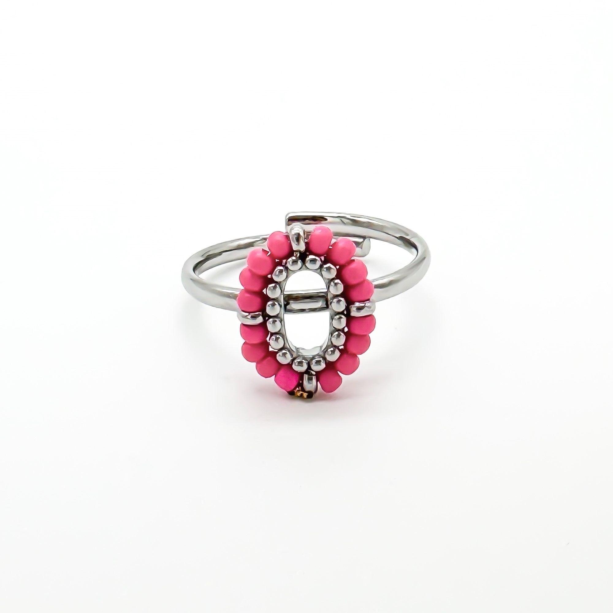 Amity - Ring Pink - Stainless Steel - Adjustable