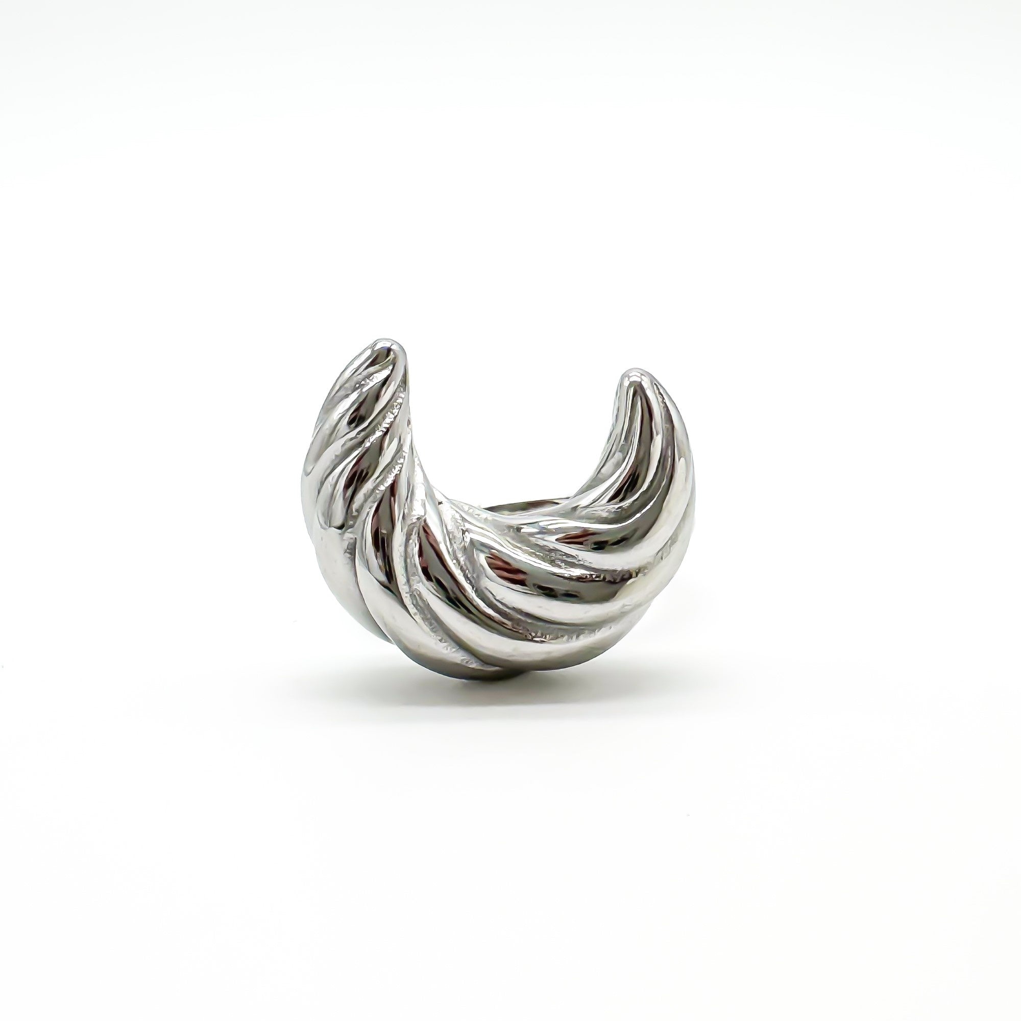 Croissant - Ring - Stainless Steel - Adjustable