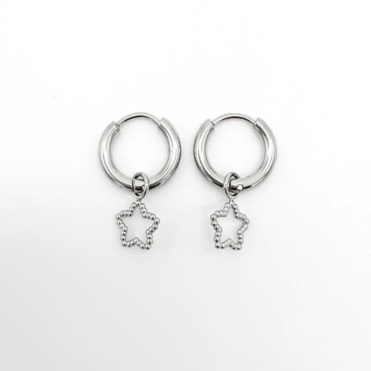 Dotted Stars - Earrings - Stainless Steel