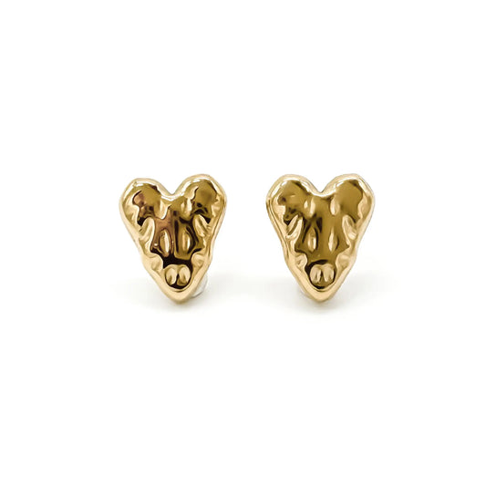 Hearts - Studs - Earrings - Stainless Steel