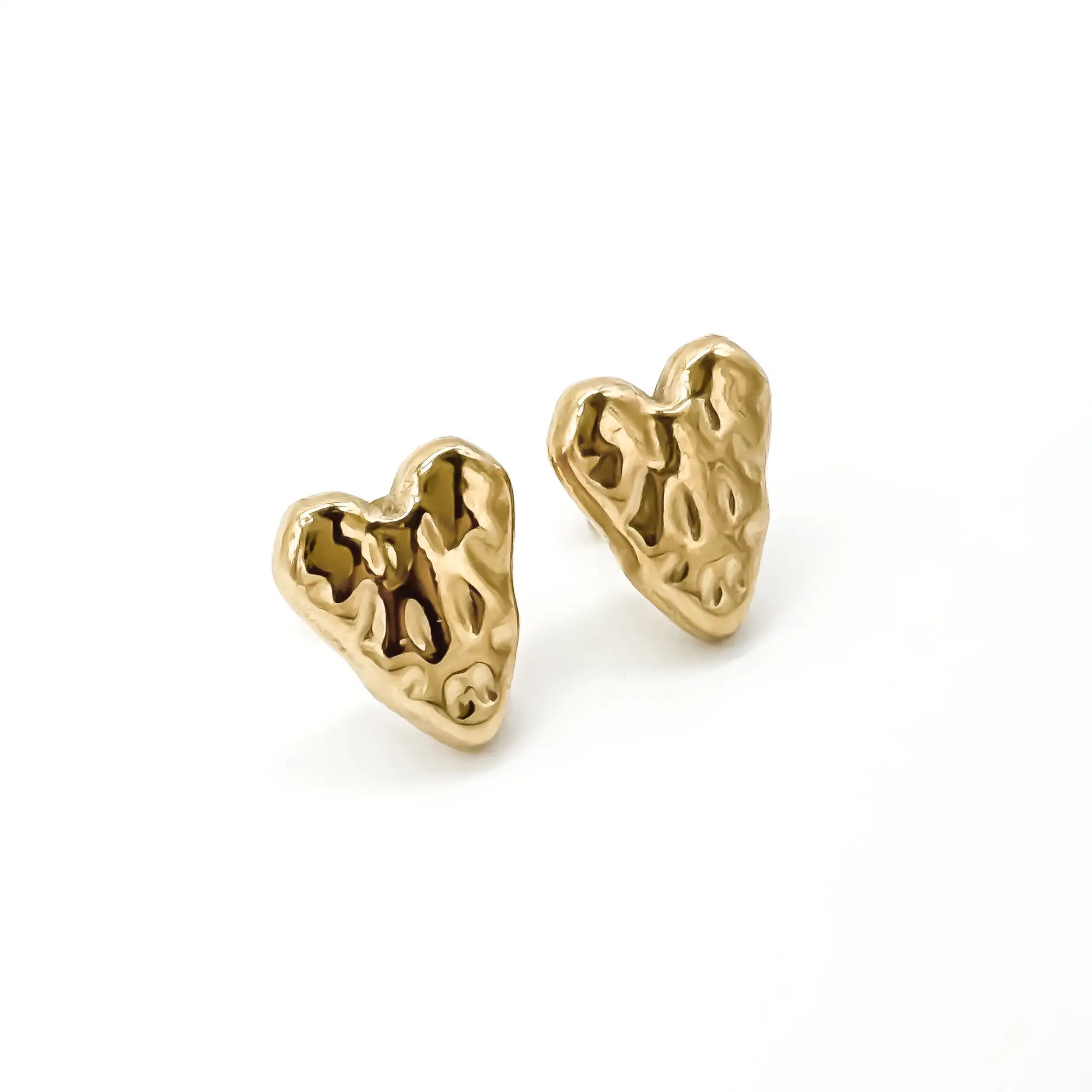 Hearts - Studs - Earrings - Stainless Steel