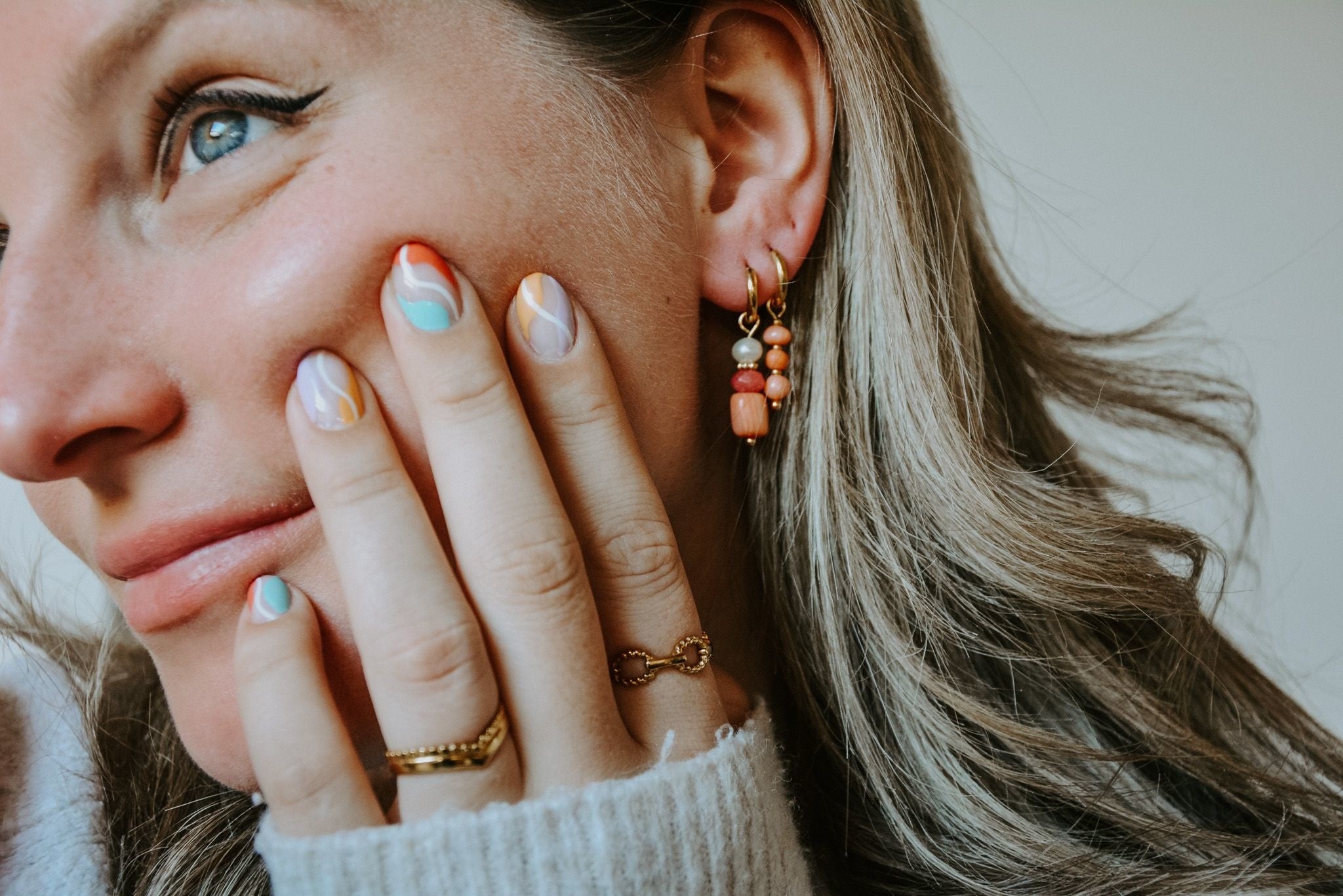 Corally - Earrings - Natural Stone - Stainless Steel