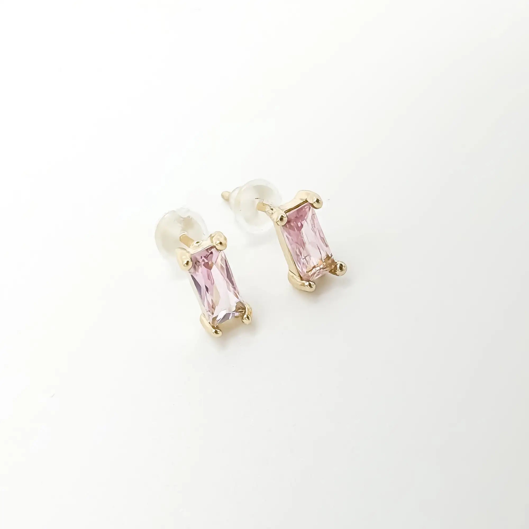 Diamond - Studs - Earrings - Plated