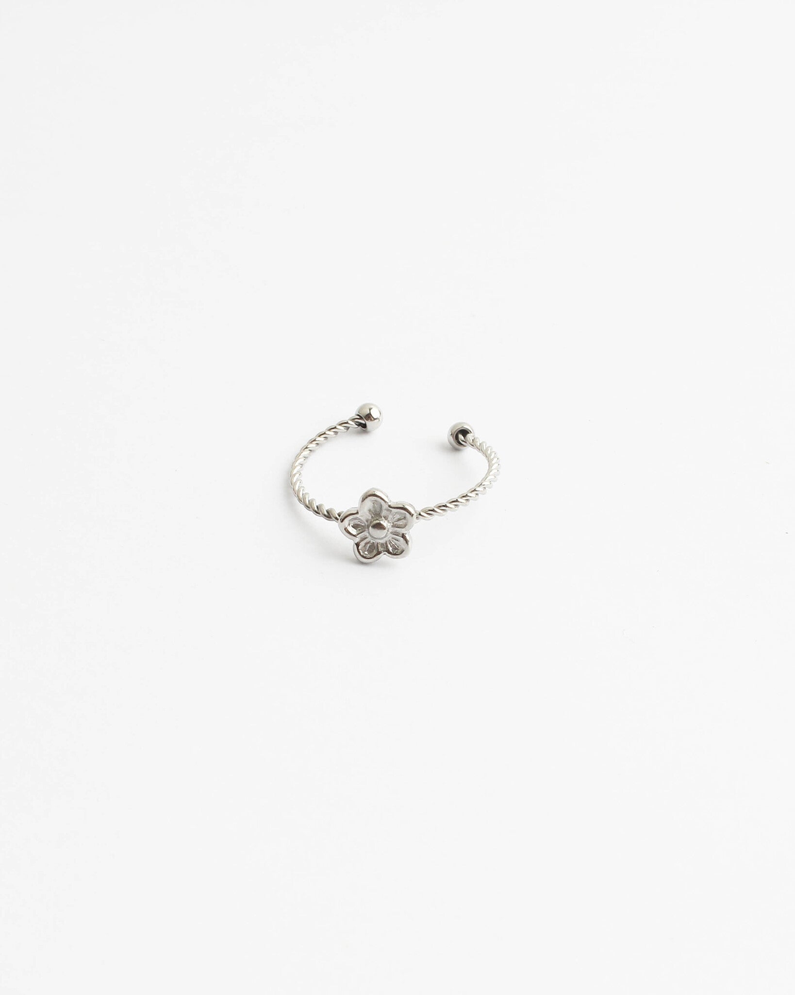 Daisy Twist - Ring - Stainless Steel - Adjustable