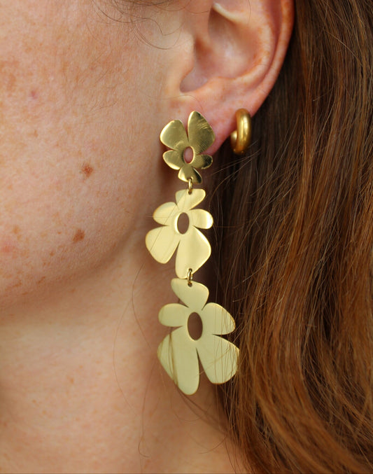 Flowers, Flowers, Flowers - Earrings - Stainless Steel