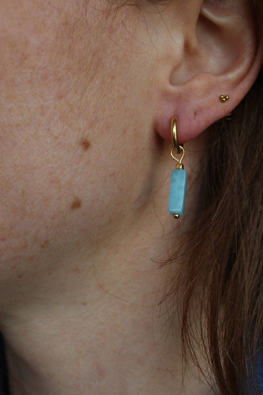 Dora - Earrings - Natural Stone - Stainless Steel (test)