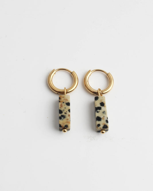 Dora - Earrings - Natural Stone - Stainless Steel