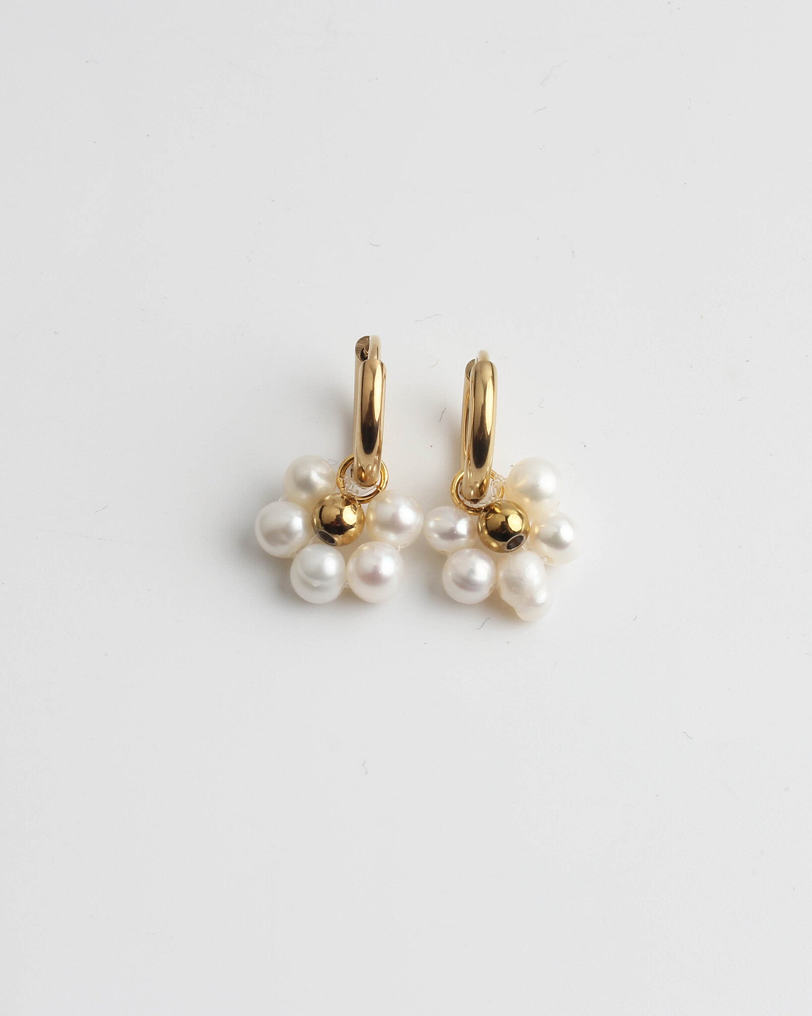 Fleur Blanche - Earrings - Stainless Steel