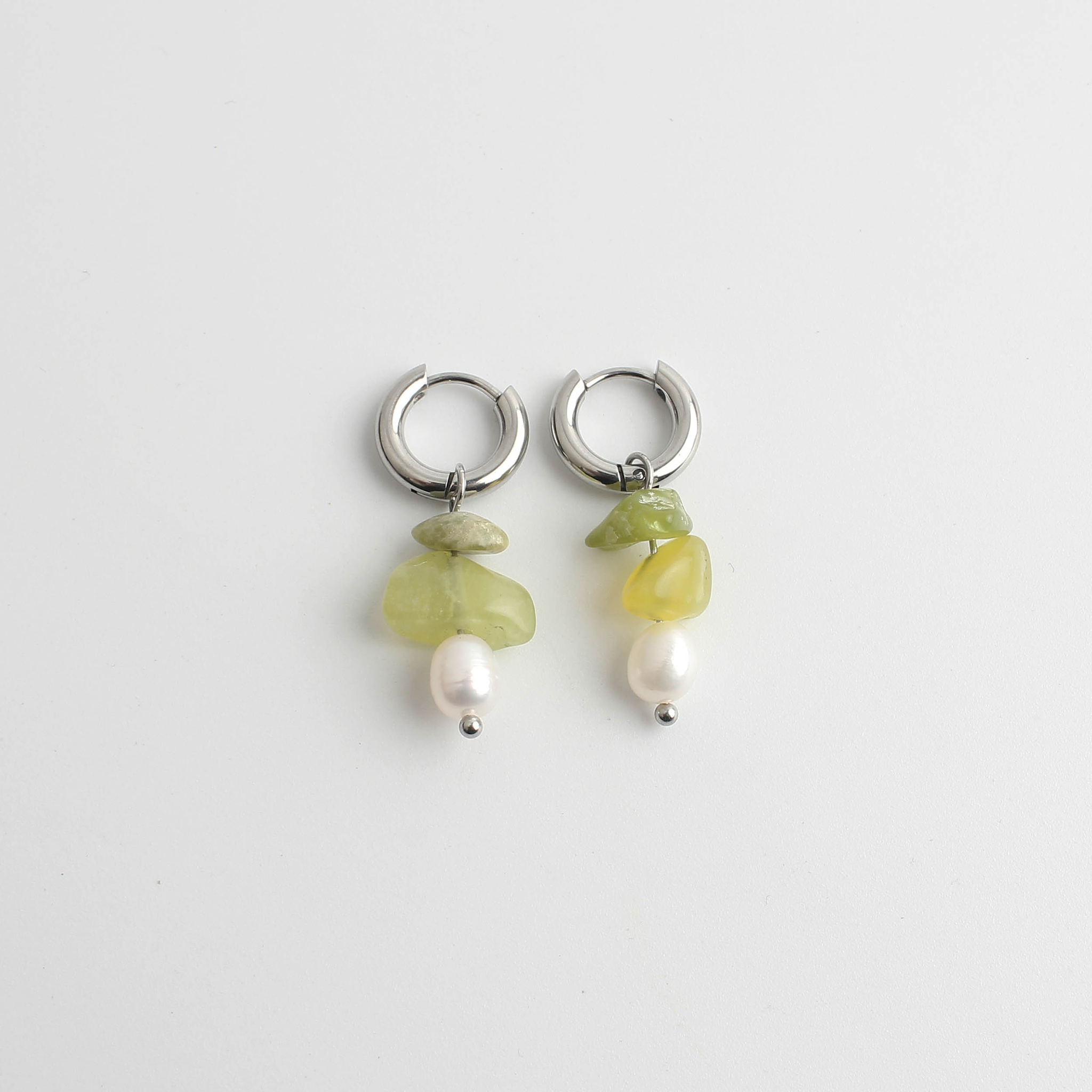 Lucie - Earrings - Natural Stone - Stainless Steel