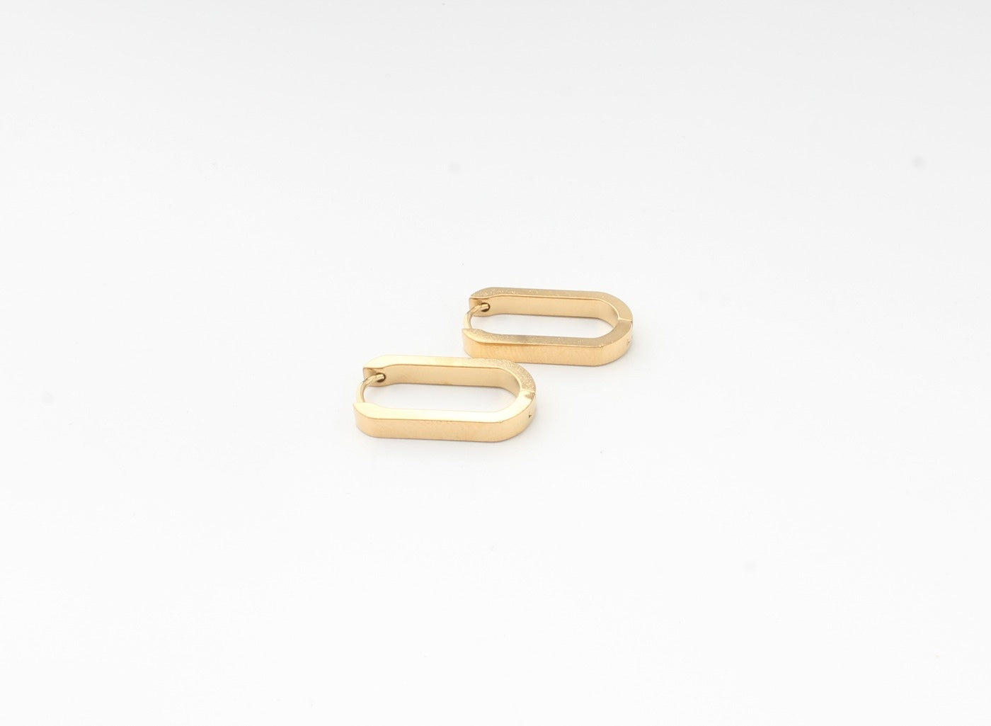 Thick Square - Earrings - Stainless Steel